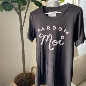 Sol Angeles Anthropologie "Pardon Moi" tee.